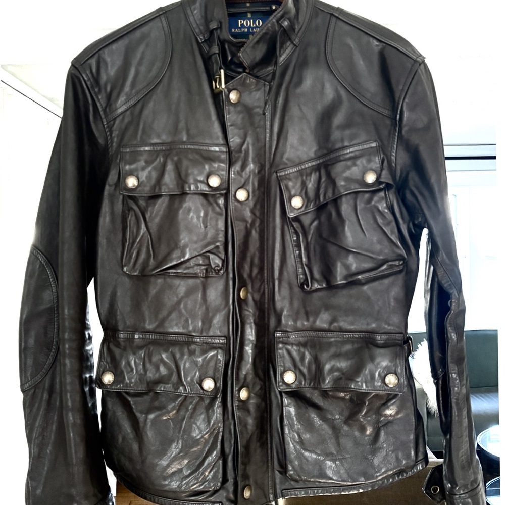 Polo by Ralph Lauren Black Leather Jacket